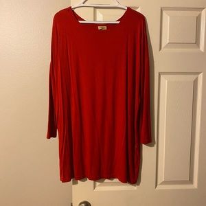 PIKO dress. Long sleeve. Red